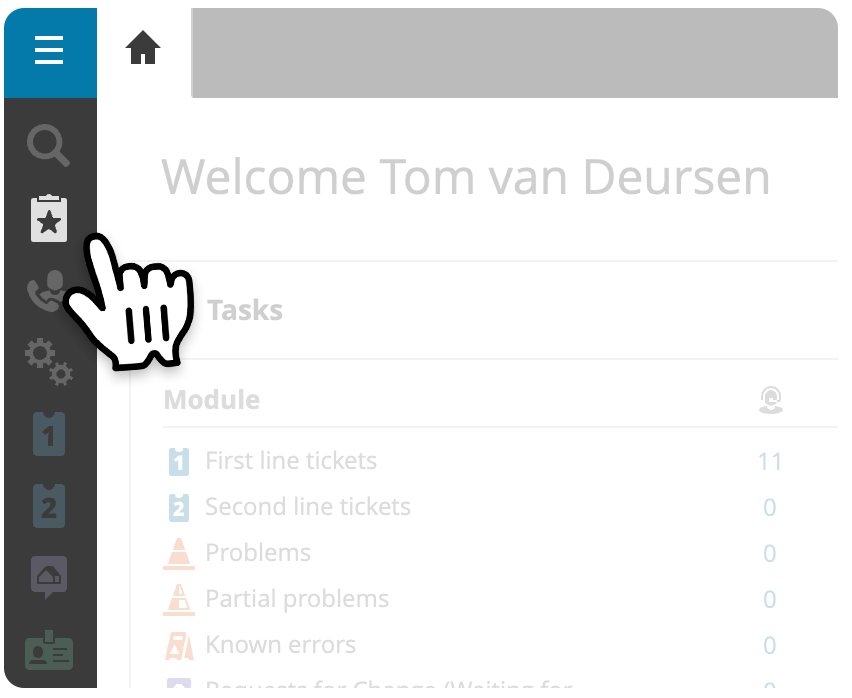 bookmarks in menu