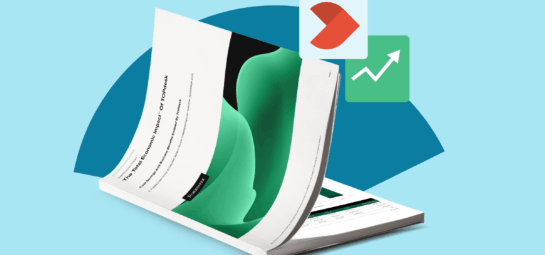 Mock-up of TEI report as magazine