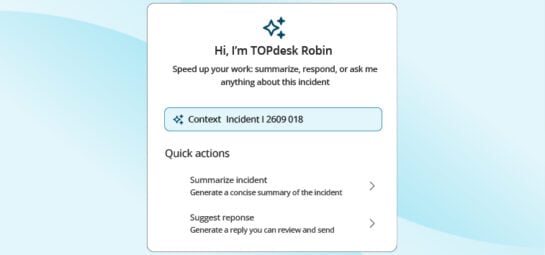 TOPdesk Robin blog header