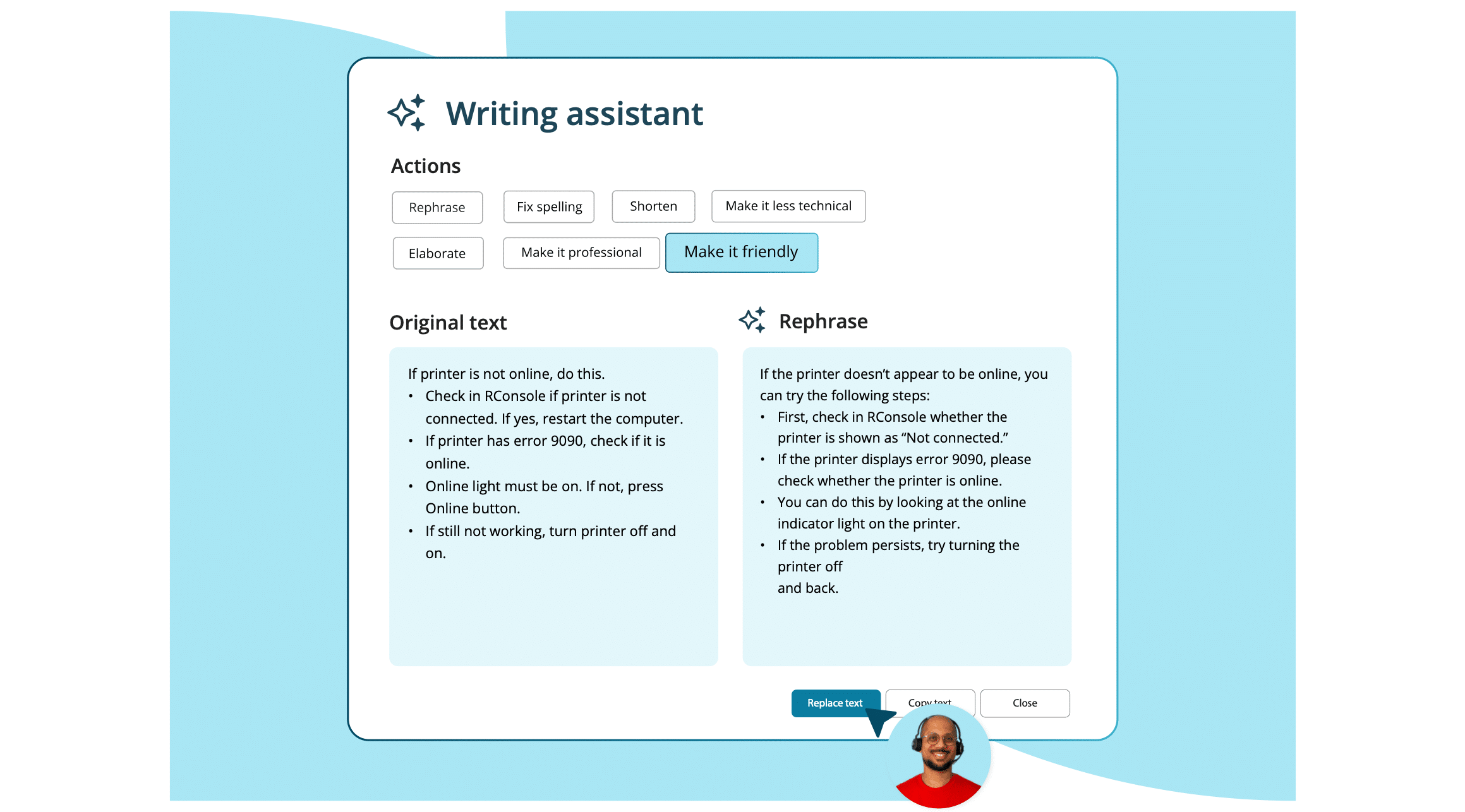 AI Knowledge Item - Writing Assistant - TOPdesk ITSM Software AI Features - Feature image