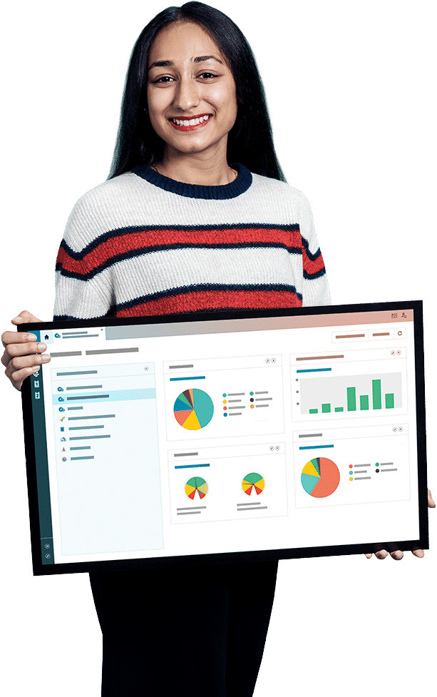 Consultant toont dashboard
