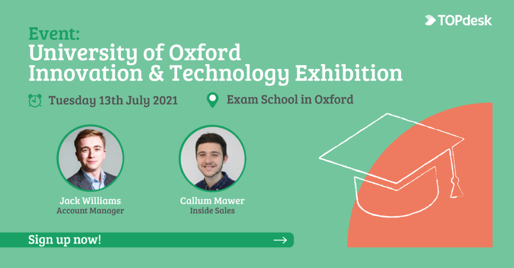 TOPdesk Attends University of Oxford Innovation & Technology Exhibition TOPdesk